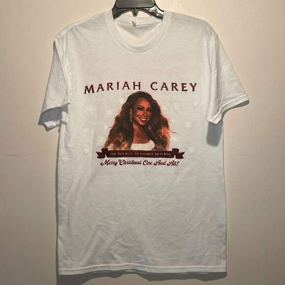 Mariah Carey- Merry Christmas One And All Tour Date T-Shirt- Size M/L - Picture 1 of 5